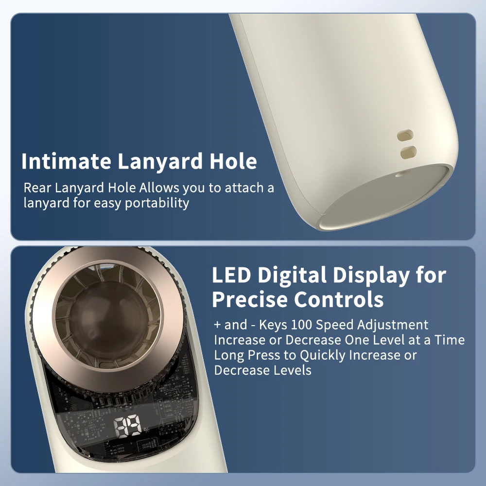 Portable Handheld Fan, USB Personal Fan, 100 Speed Adjustable,1800mAh Battery Rechargeable Mini Fan,