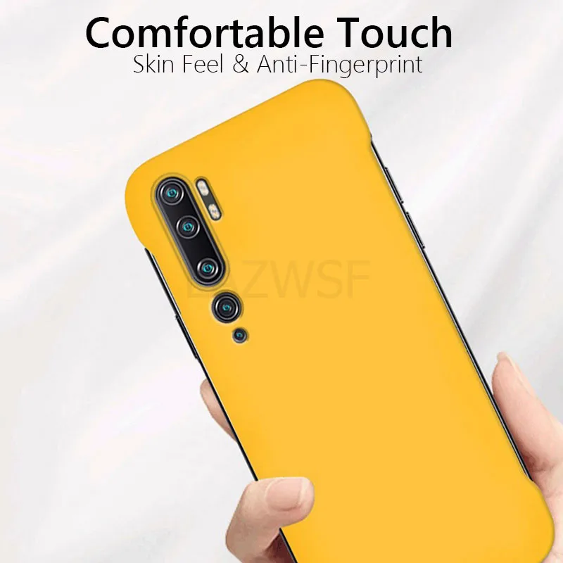 Frameless Slim Matte Hard PC Back Cover Case For Xiaomi Mi Note 10 Pro MiNote10 Pro ShockProof Fundas Coque