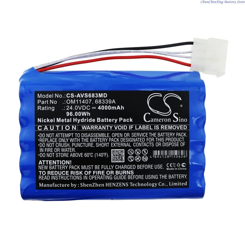 Cameron Sino 24.0V 4000mAh Medical Battery OM11407 68339A 68339K 68339 AMED0013 BMED11407 B11407 for Viasys Healthcare +TOOL