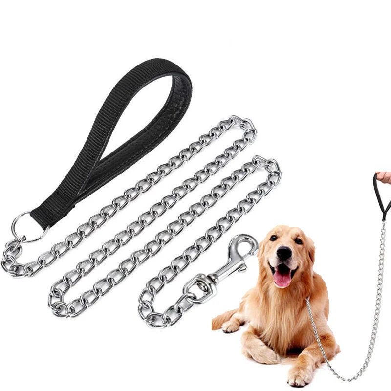 Metal Chain Dog Training Leash 4