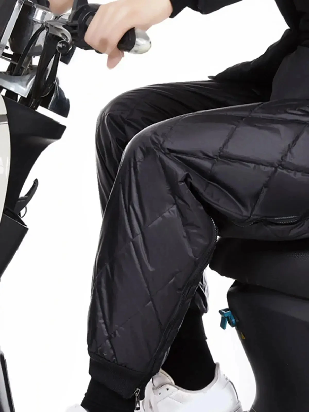 AliExpress NONE Winter Warm Leg Sleeves Waterproof Motorcycle Knee Pads Zipper Leg Warmer Thermal Knee Brace Outdoor Cycling Leg Guards Knee Pad