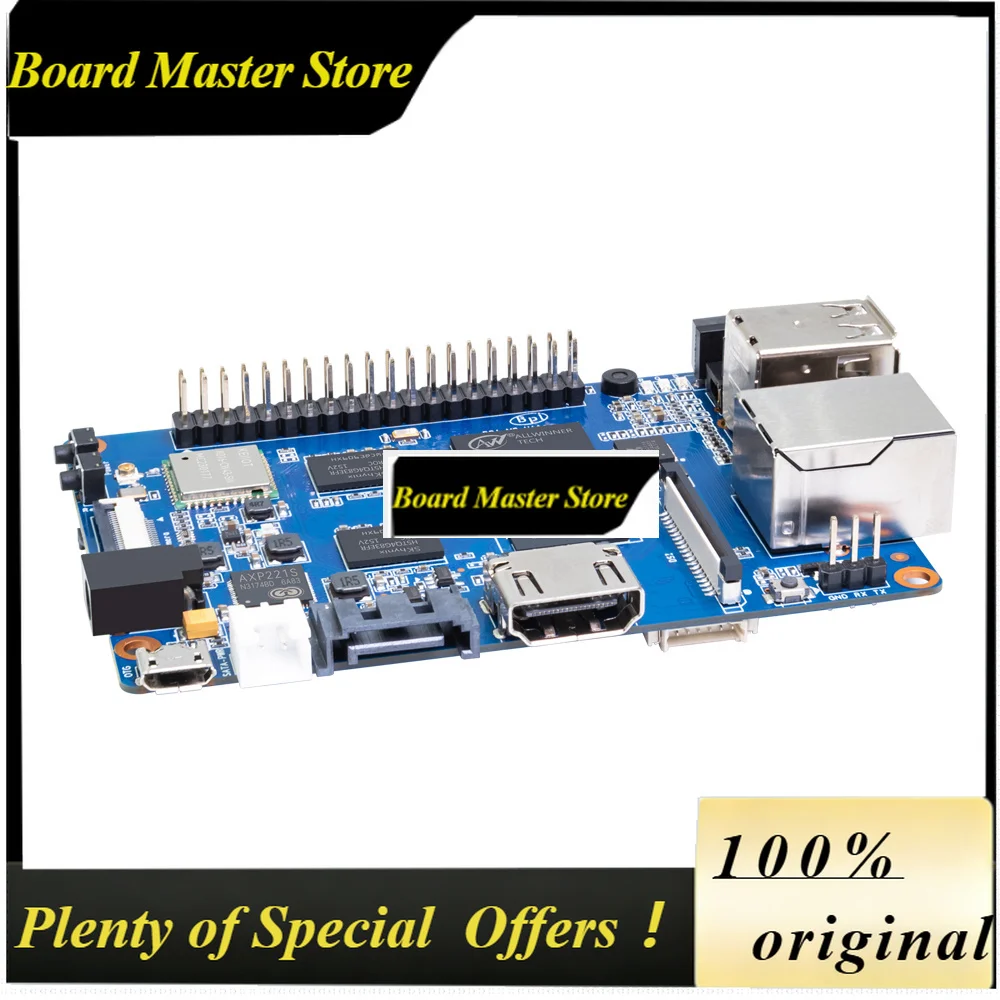 BoMaSBanana Pi BPI-M2 Ultra With Metal Case Power Allwinner A40i Quad Core 2GB DDR3 8GB EMMC With Onboard WiFi BT4.0 Single Boar