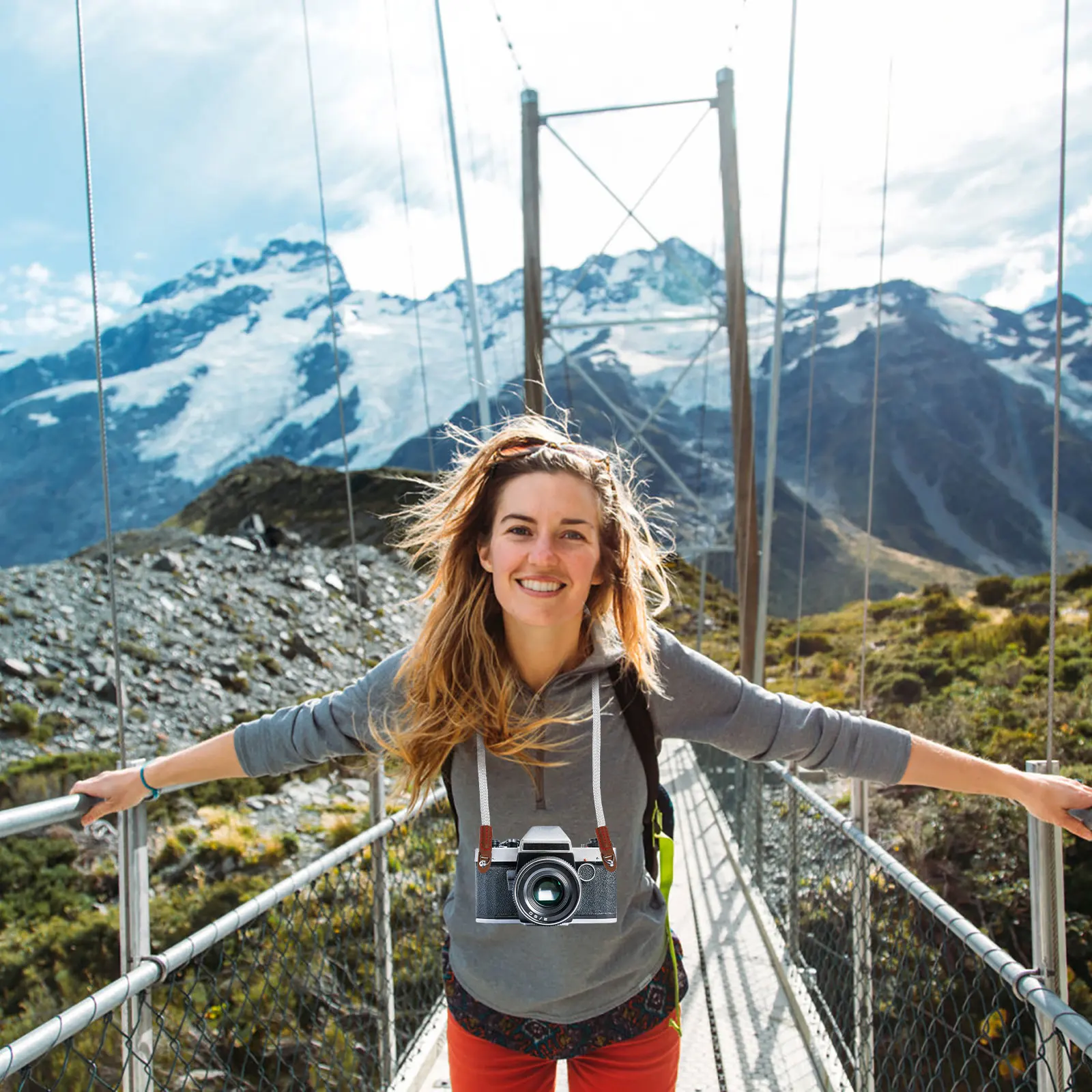 

Ремень для камеры Модный устойчивый к истиранию плечевой ремень для кемпинга Хлопковый регулируемый удобный ремень