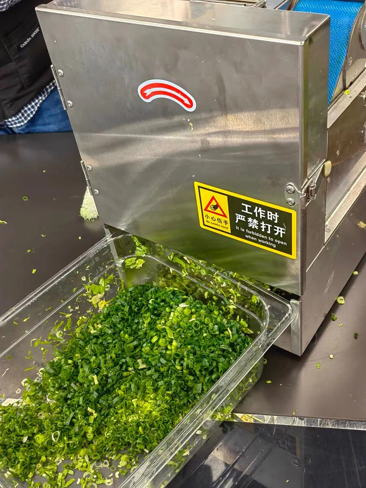Small Vegetable Slicer-Electric Slicer Adjustable Thickness for Spring Onion Scallion Segments1.5-35mm Carrot Slicer