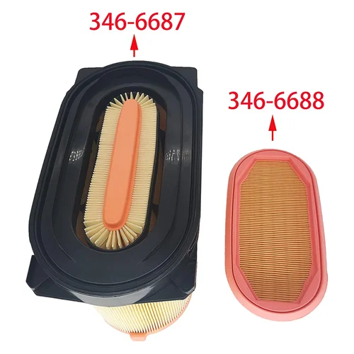 Imagen 2 del producto Filtro de aire para Tractor Caterpillar D3 D4 D5 415F2 416F2 422F2 346-6687 346-6688 WA10387 WA10014 PA5290 PA5289 3466687 3466688
