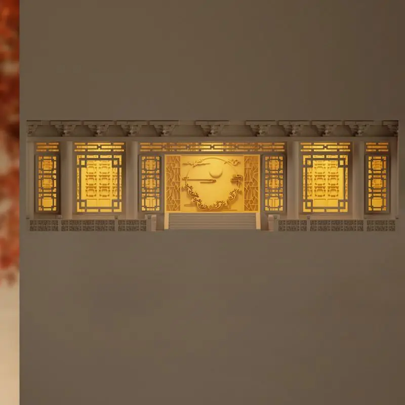 New Chinese-style promenade gypsum wall lamp embedded corridor aisle B & B niche lamp embedded pre-embedded