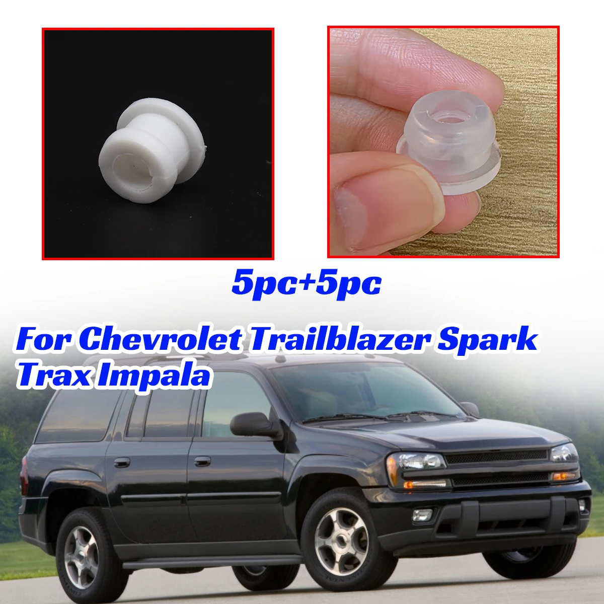 

For Chevrolet Trailblazer Spark Trax Impala 10pc Shift Cable Linkage Bushing Gear End Transit Connector Sleeve Grommet Parts Kit