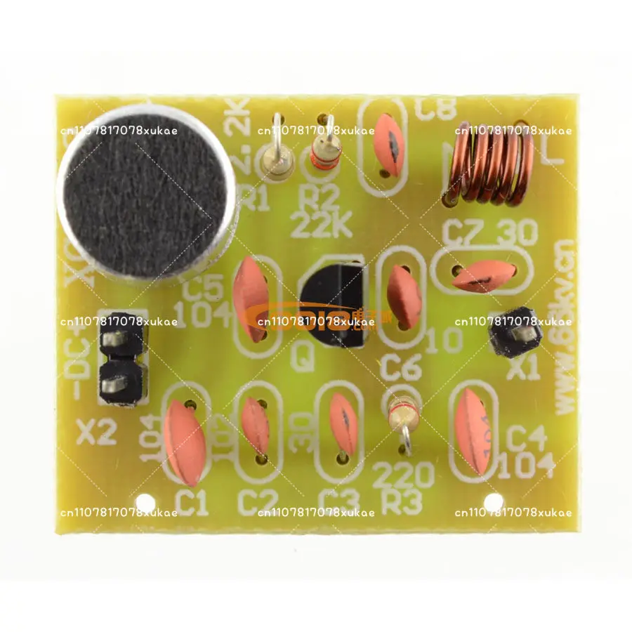 Simple Wireless Microphone Circuit Parts FM FM Transmitter Board, Wireless Microphone DIY Electronic Production Kit