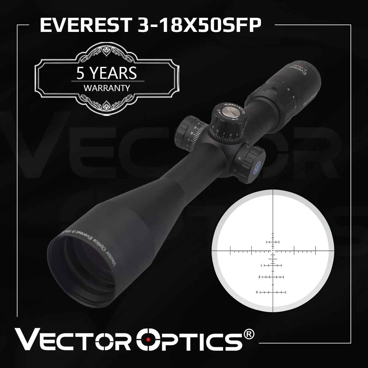 

Векторный оптический прицел Gen II Everest 3-18x50, охотничий прицел с сотовым солнцезащитным кольцом, прицел для ружья с длинным глазом