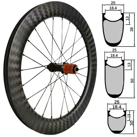 20Inch 406 451Carbon Wheel Birdy Folding BMX Bike Wheelset Clincher Tubeless V Disc Brake 25 30mm Width 30 38 50mm Depth 36T Hub