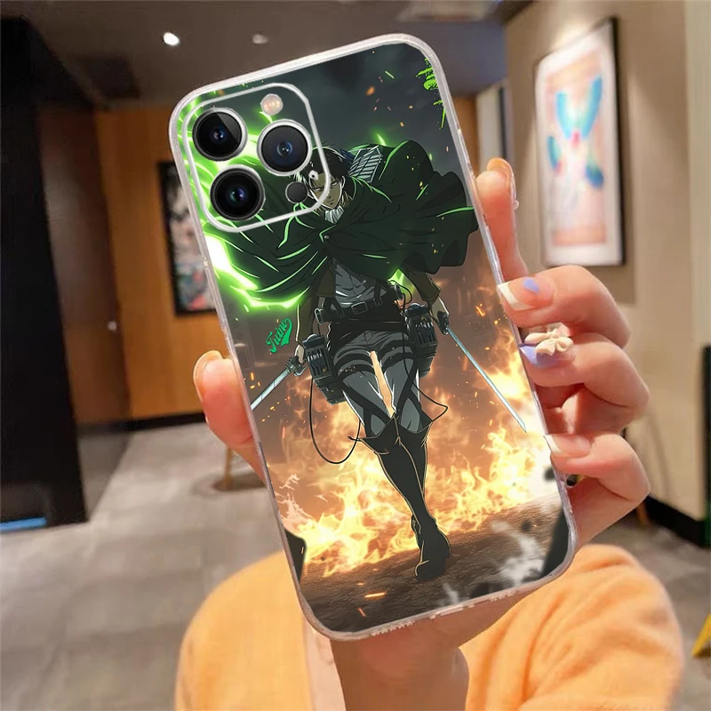 

Levi Ackerman Phone Case Carcasa Funda For iPhone 17 Pro Max Air 16 15 14 13 Pro Max 15 16 Pro 15Plus Case