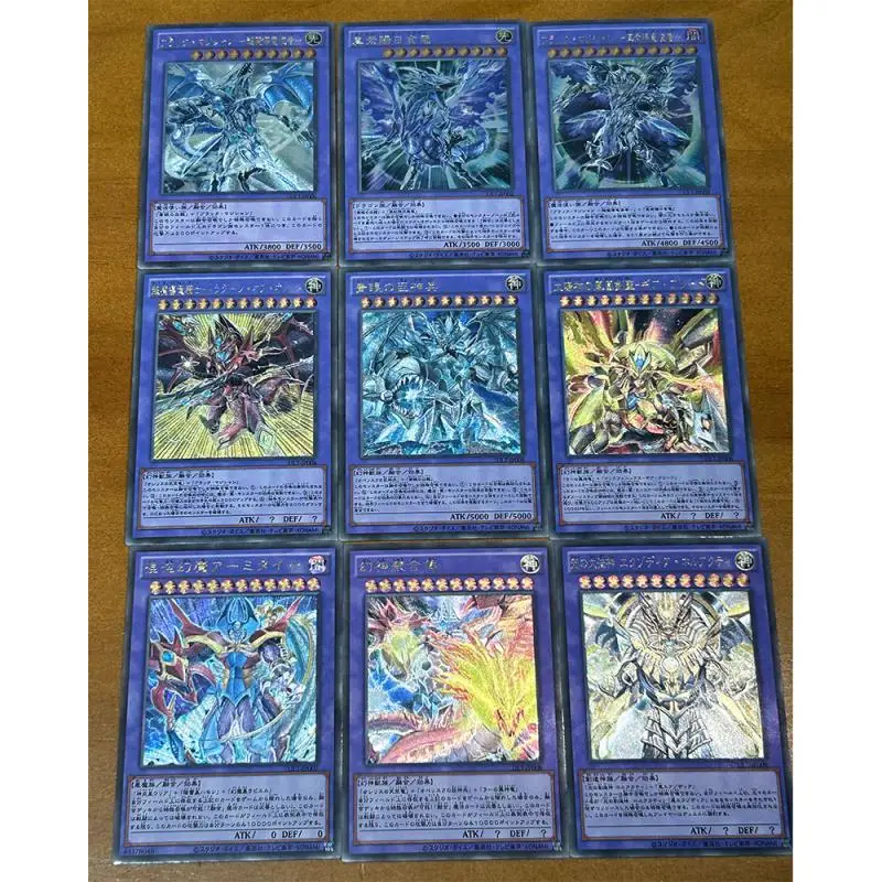 Anime Yu-Gi-Oh DIY ACG Tabletop Battle Games Laser Flash Toys for boys Black Magician Girl Collectible Cards Birthday Present