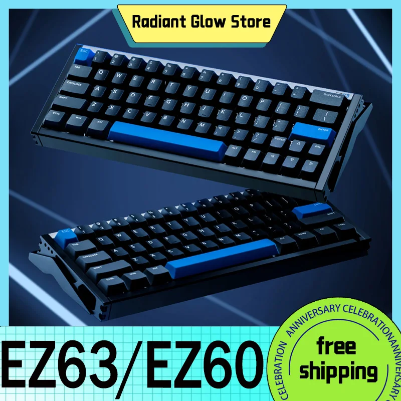 

Iqunix Ez63/Ez60 Keyboard Magnetic Axis Aluminium Alloy Keyboards Valorant Custom Gaming Keyboard For Desktop Computer Gifts