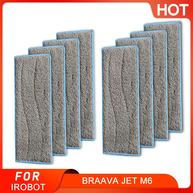 Lingettes lavables de haute qualité pour iRobot Braava Jet M6, kit de pièces pour aspirateur