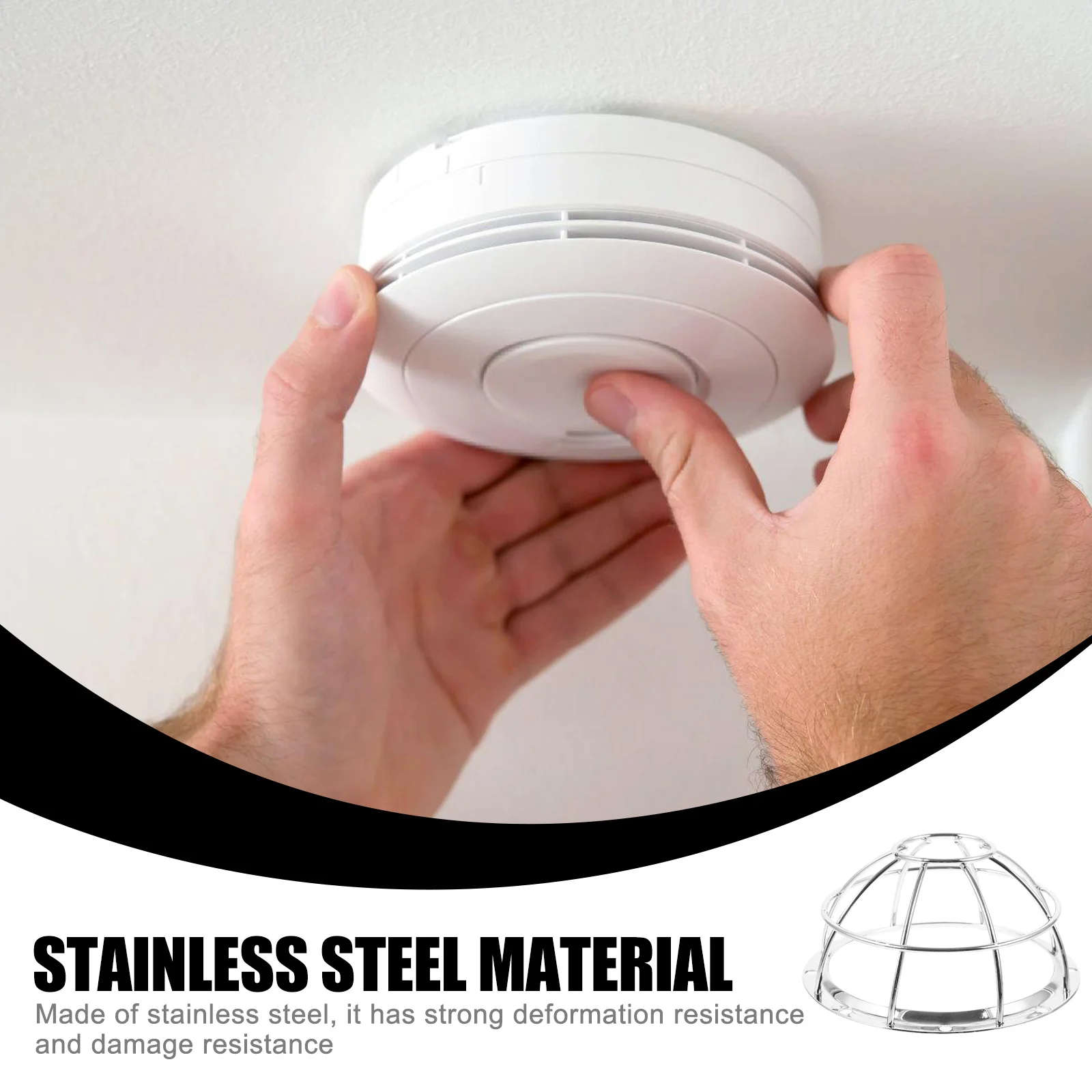 

Smoke Mesh Cover Stainless Steel Fire Sprinkler Guard For Basement Garage Hotels Restaurants Cage