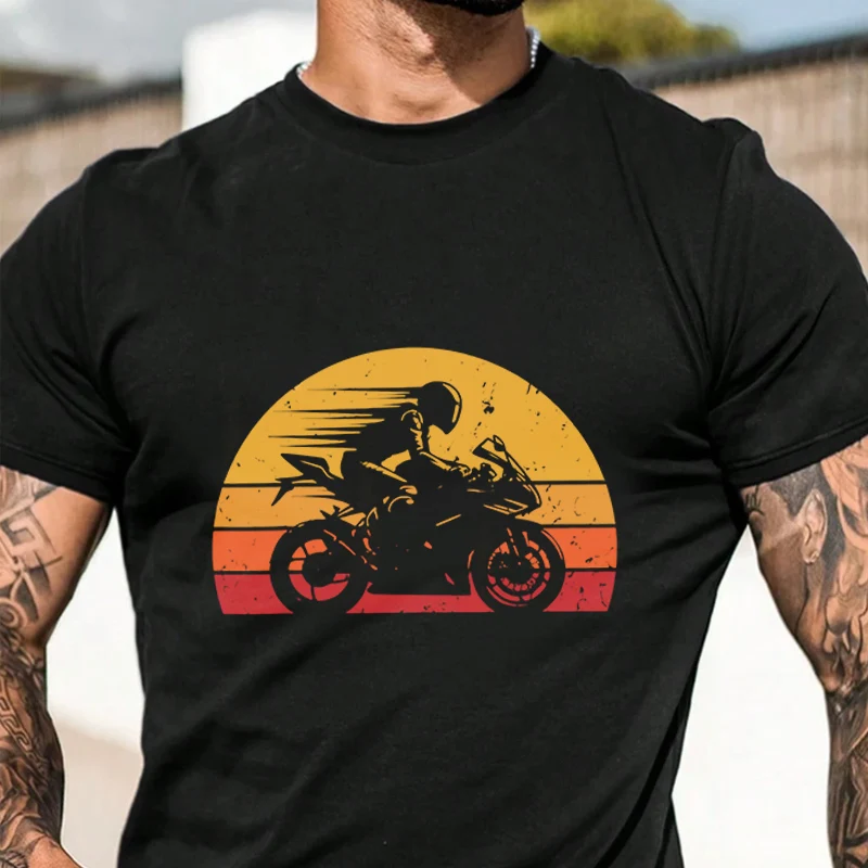 

Vintage Retro Racing Gril T-Shirt Men Hip Hop Streetwear Unisex Casual Fashionable Short Sleeve Tops