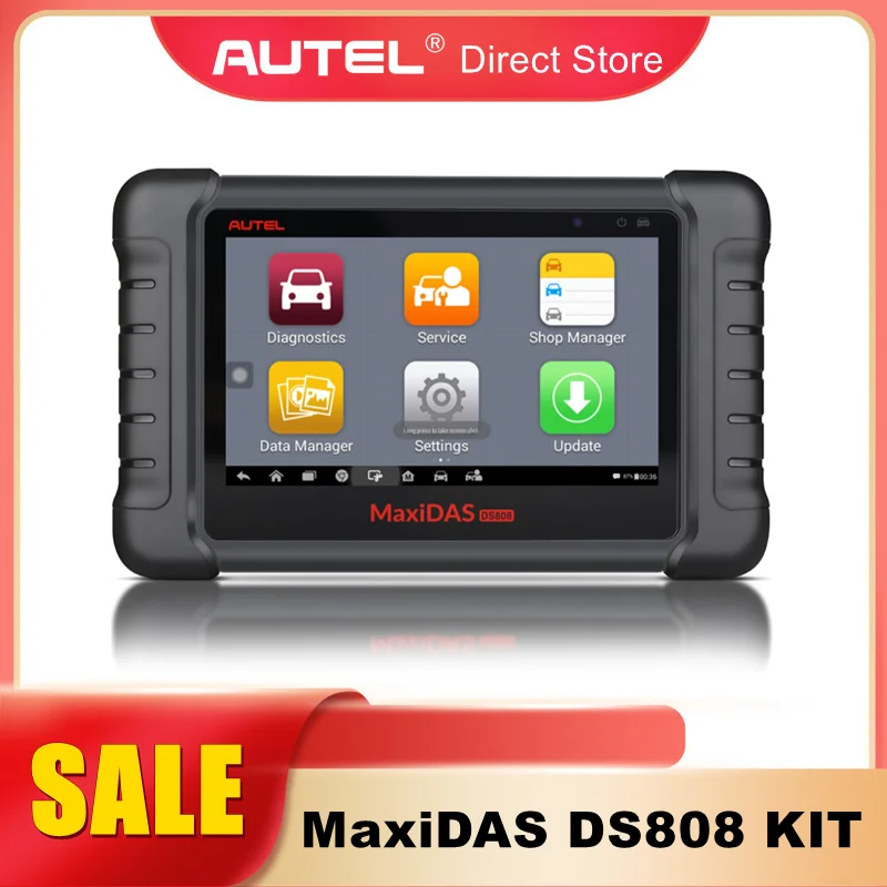 

Autel MaxiDAS DS808 Kit Car Diagnostic Tool with OBD1 Adapters Support Injector Coding Same as MP808K