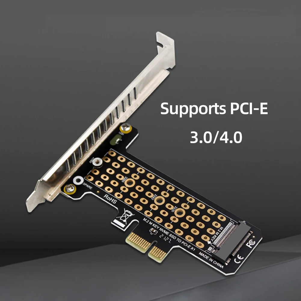 M.2 NVME إلى PCIe4.0 X1 محول بطاقة التوسعة دعم PCIe X1 X4 X8 X16 بطاقة محول الواجهة ل SSD 2230/2242/2260/2280