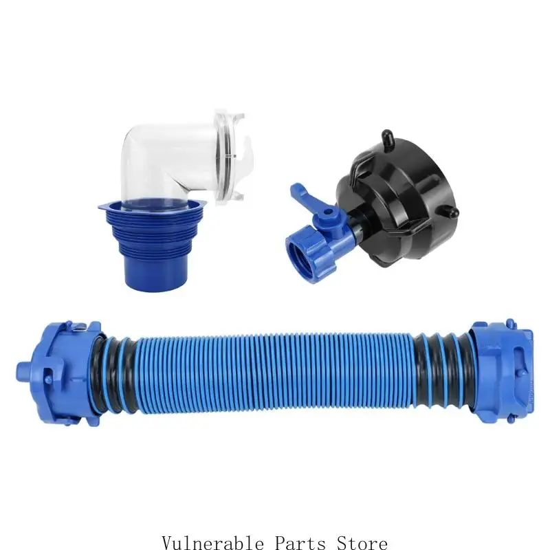

3FT Flexible Rvs Drain Hose for Campers With Reinforced Construction Water Discharge Pipe Waste Hose Set