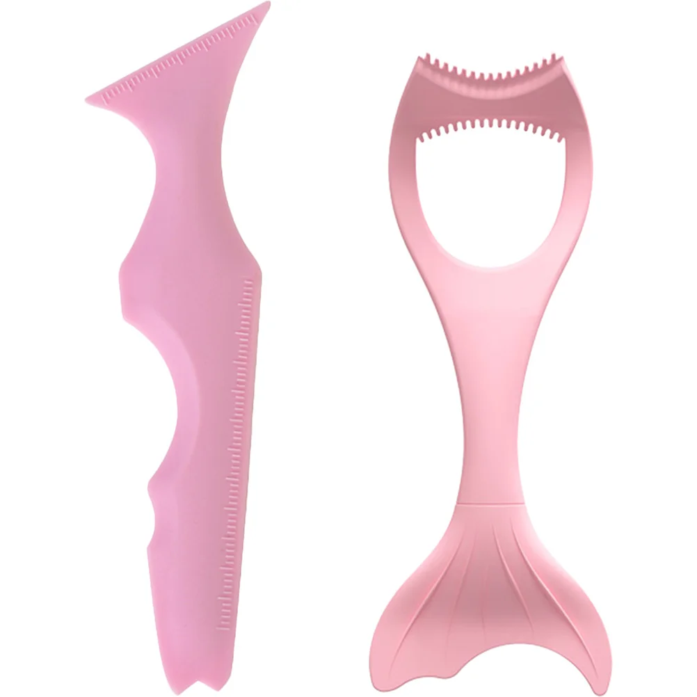 2 Stück weiches Silikon-Eyeliner-Führungswerkzeug, professionelles 3D-zartes Make-up-Assistent für Augenbrauen, Lidschatten, Lippenstift, Gesichtskunst