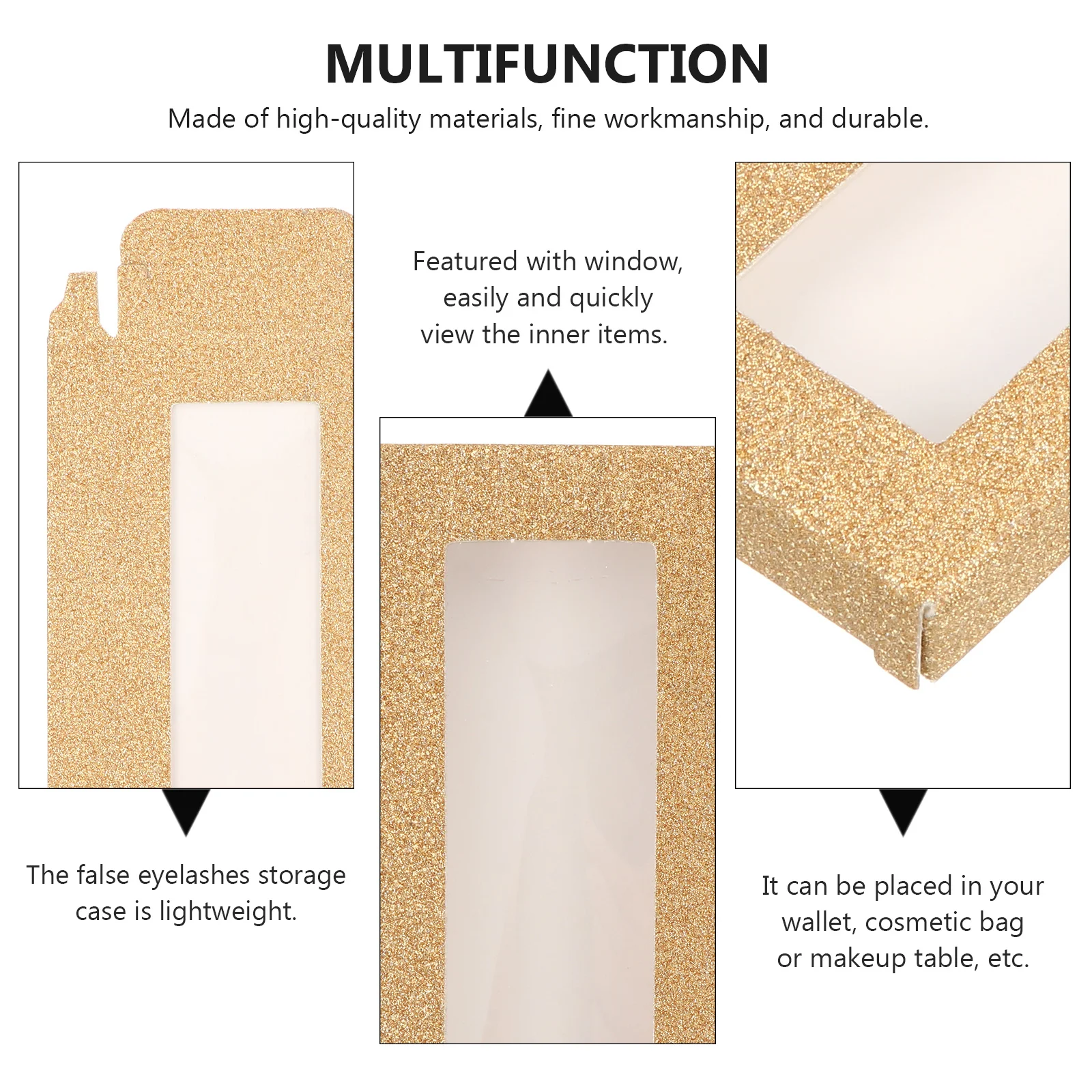 24 قطعة علبة رمش كاذبة فارغة لاش صندوق تخزين بريق رمش درج منظم لاش علبة التعبئة والتغليف للتخزين والحماية #2