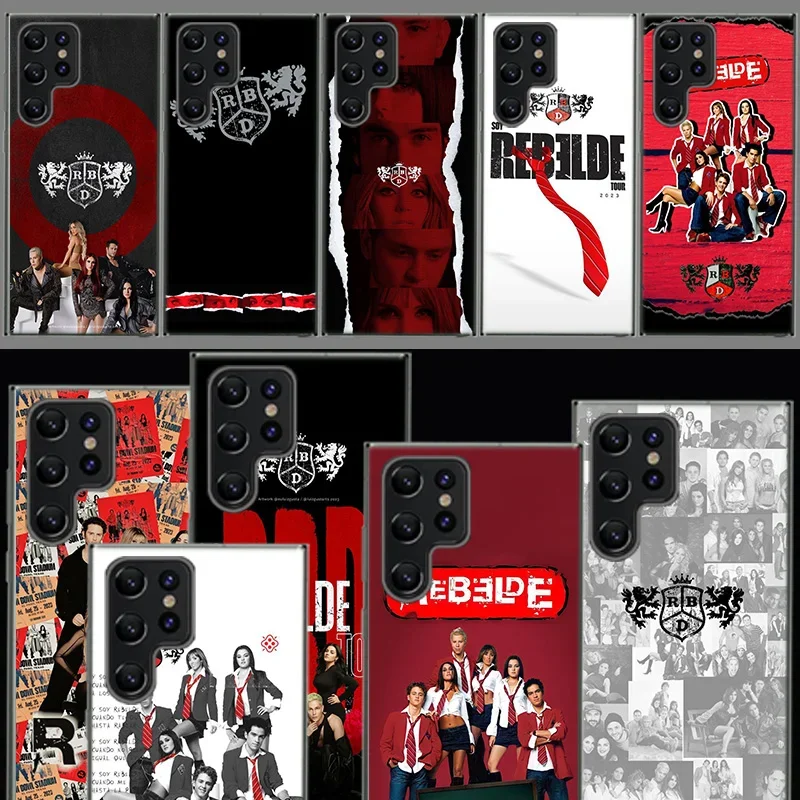 Fashion RBD Rebelde Cover For Samsung Galaxy S21 S20 S23 FE S22 S24 Ultra Phone Case S10 S10E S8 S9 Plus S7 Edge Clear Coque Lux