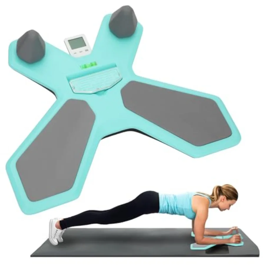 

Balance Board for Core Trainer Plank Board for 360° Tilt and Twist Design Multi-Functional Handles Phone Holder and Maze Game E