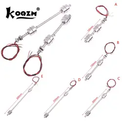100-400mm Stainless Steel Double Ball Float Switch Tank Liquid Water Level Flow Sensor Water Level Controller 10W 220VDC