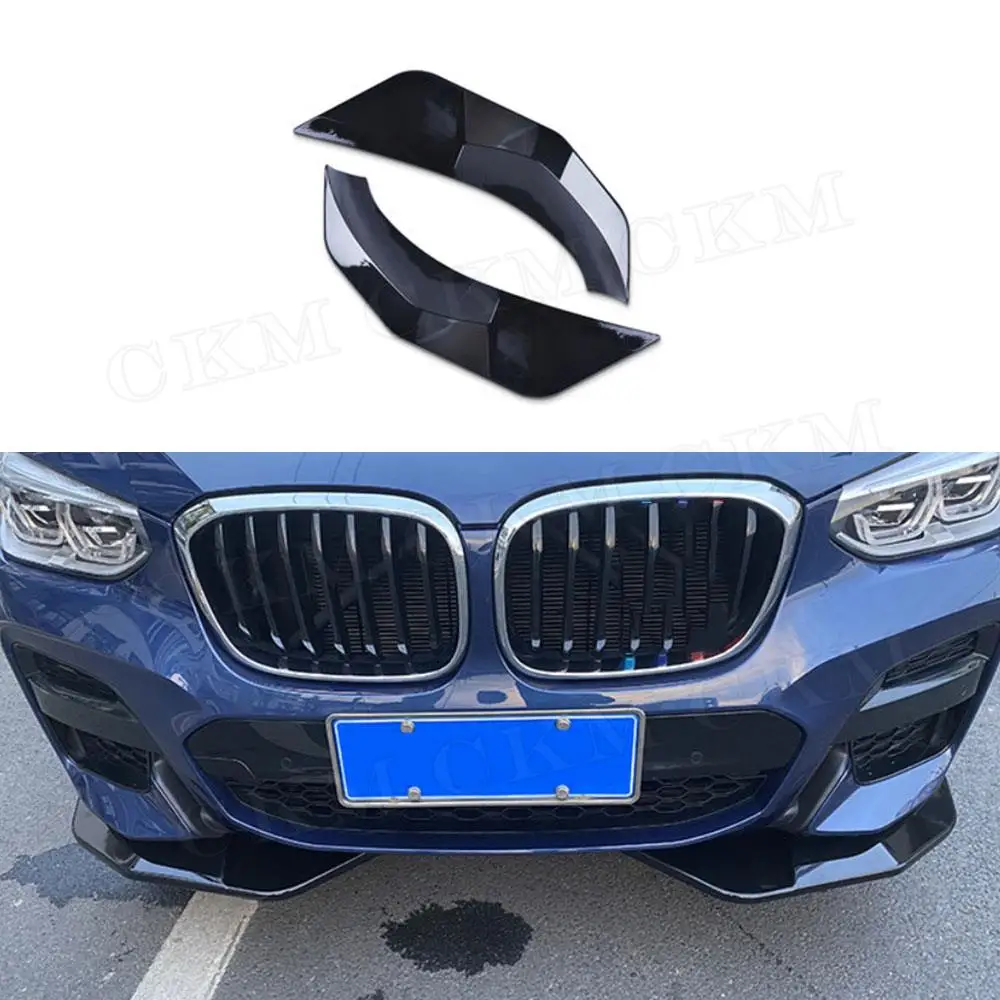 

Carbon Fiber For BMW X3 G01 X4 G02 M Sport 2019 2020 2021 Accessories Car Front Bumper Lip Chin Splitters Flaps Apron