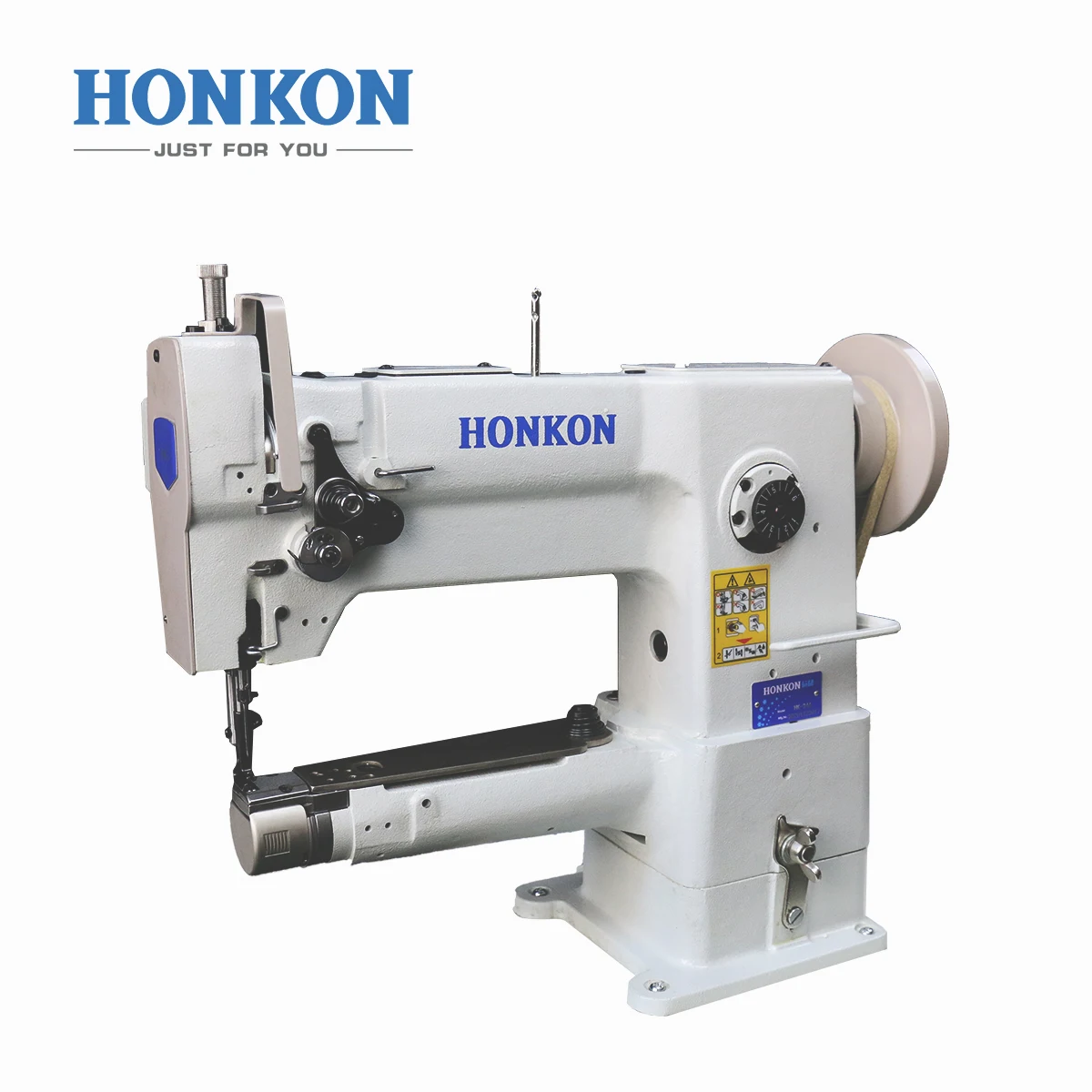 

HONKON Hot Sale HK-246 Single Needle Cylinder Bed with Unison Feed Lockstitch Sewing Machine with Big Hook Suitable for Shoes