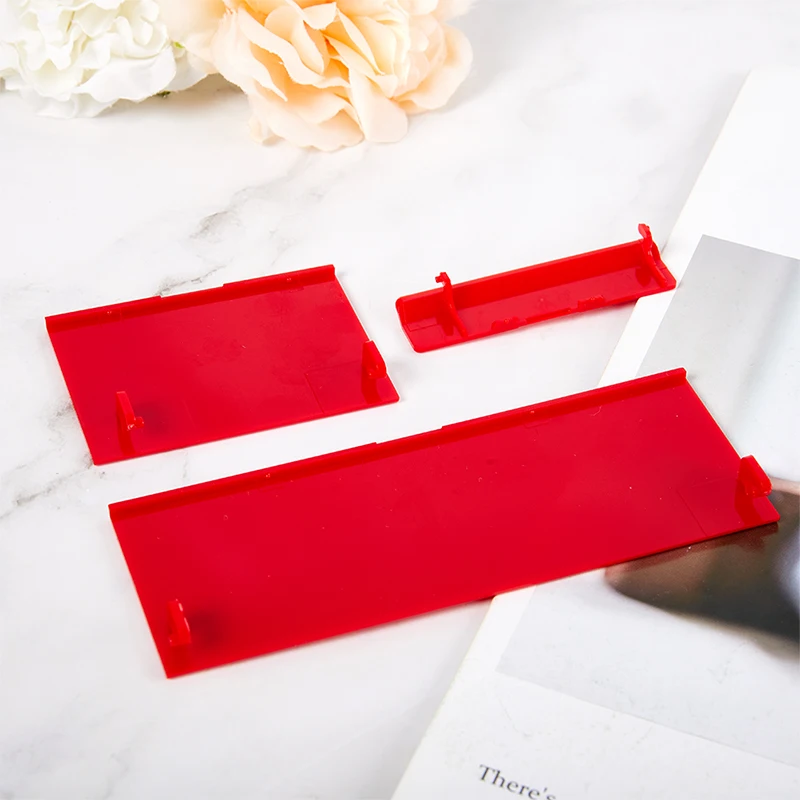3 In 1 Red Memeory Card Door Slot Cover Lids Covers For Nintend Wii Console Replacement
