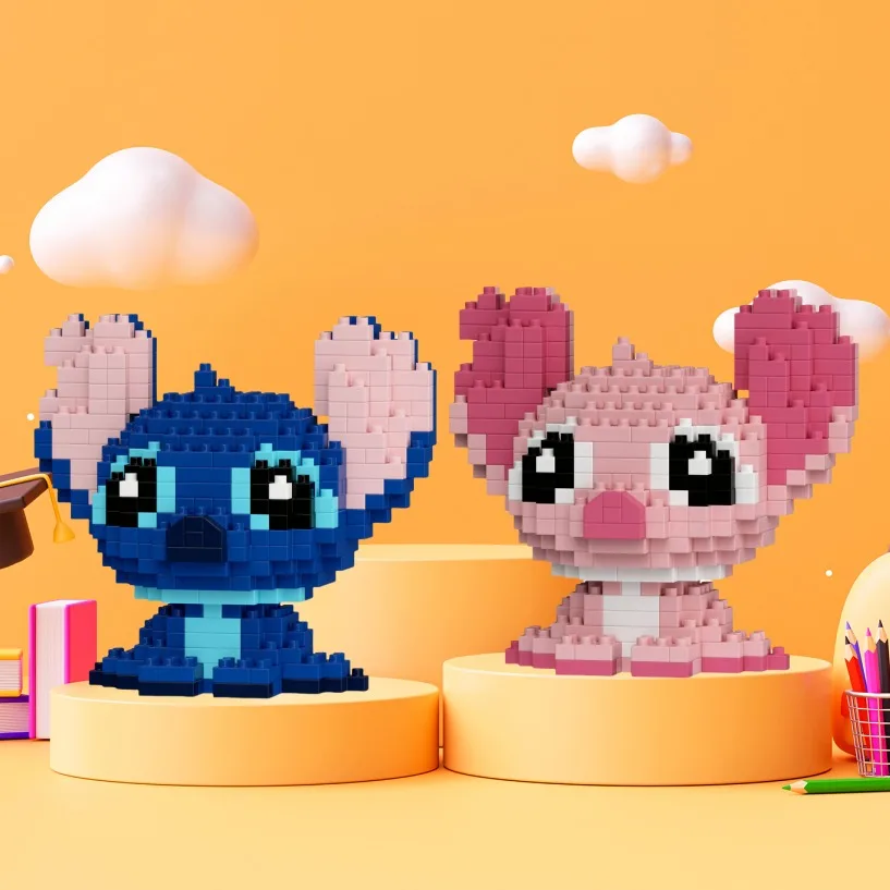 

building blocks particle cartoon kawai desktop ornaments Halloween birthday gifts Christmas toys Cuddly toy Dinosaur Puzzle