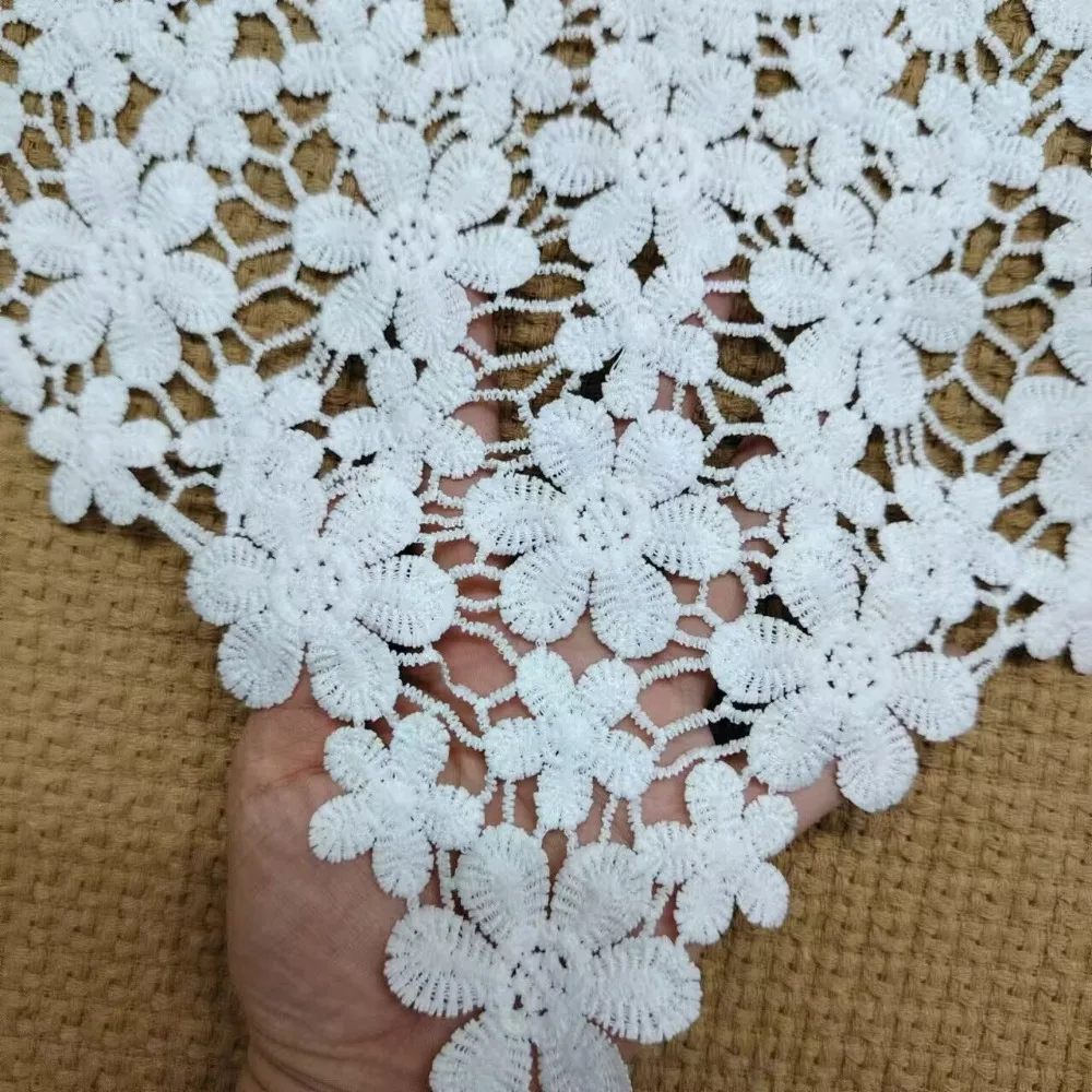 رائعة أزياء من الدانتل العنق نسيج الدانتيل أنيقة الجوف العنق الكروشيه تصميم DIY وهمية العنق طوق التصوير الفوتوغرافي #3