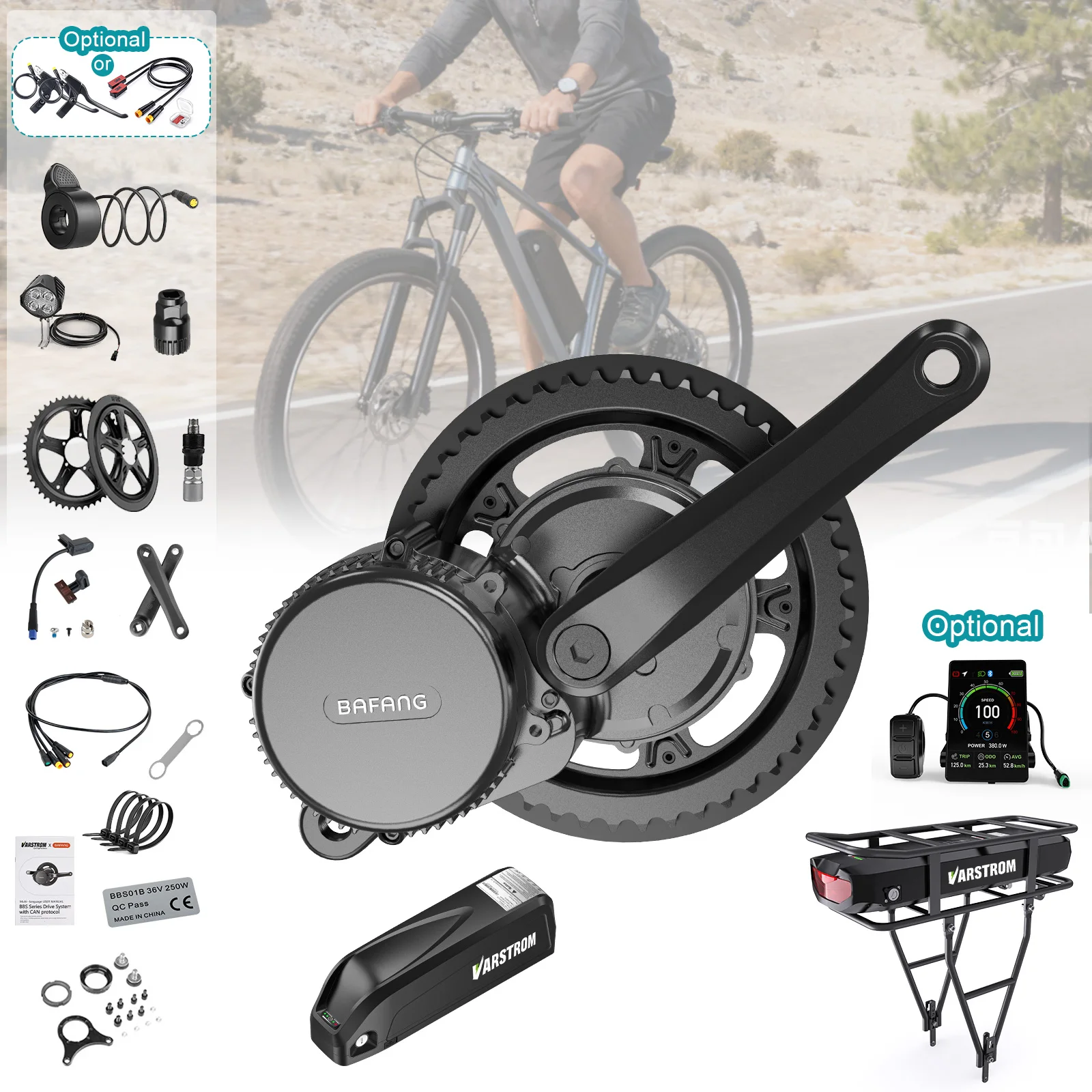 

Bafang M315 Bbs02B 48V 500W Mid Drive Motor Kit Electric Bike Conversion Kit Ebike Central Motor for Mountain Bike Fat Tire with Optional Battery