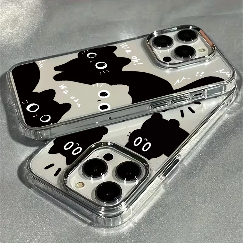 Korean INS Lovely Cat Phone Case for Samsung Galaxy A57 A56 A36 A26 A06 A55 A35 A16 A54 A34 A25 A24 A15 A14 A73 A53 A33 4G 5G