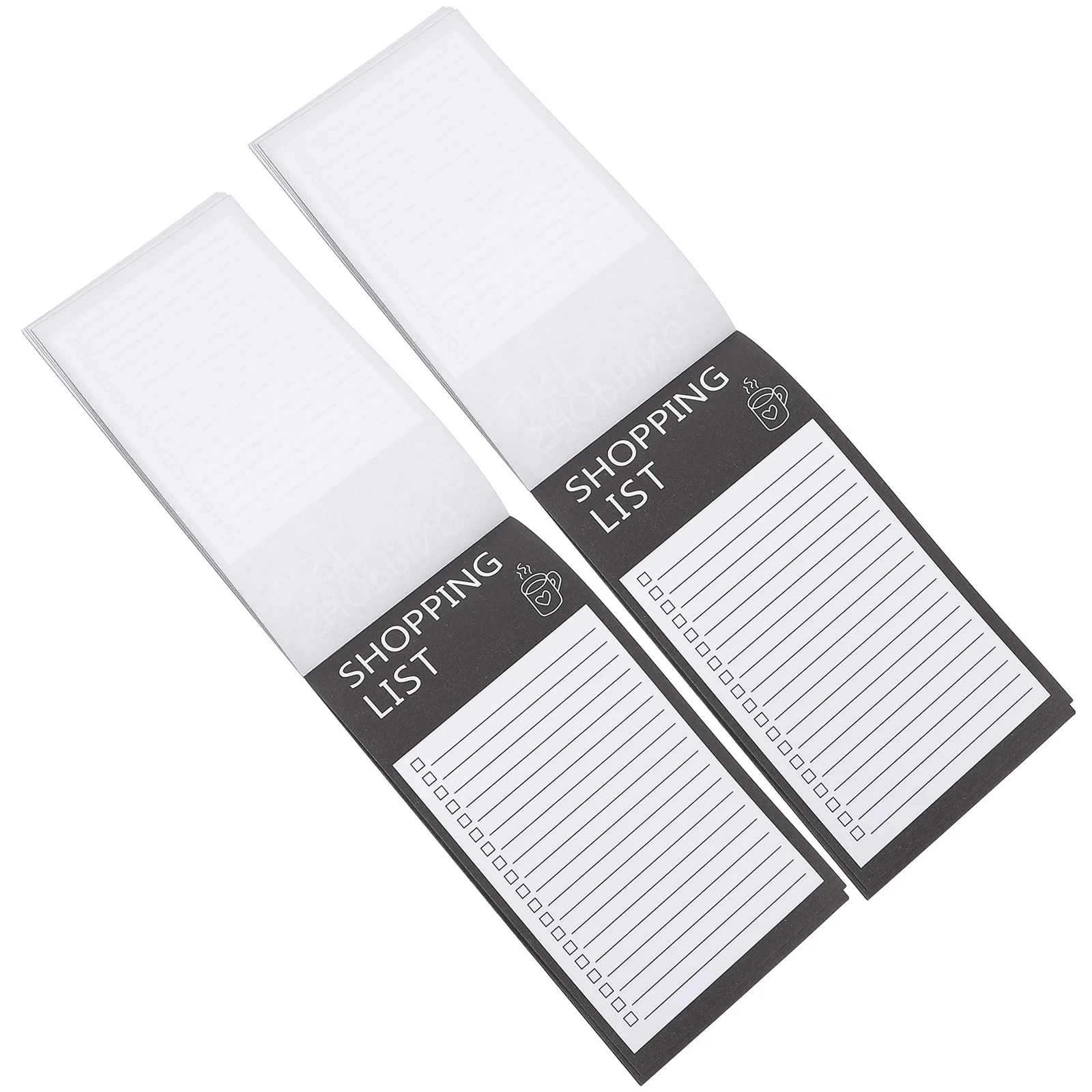 2 Books Magnetic Note Pad Daily Planner List Notebook Small Notepad Paper for Shopping