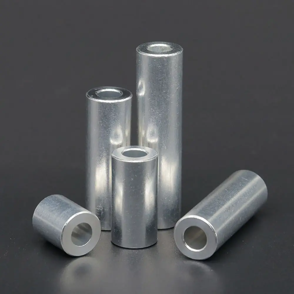 20Pcs/Pack Round Flat Aluminum Alloy Washer CNC Sleeve Non-threaded Bushing Gasket For RC Model Part M3 M4 M5 Stand-off Spacer