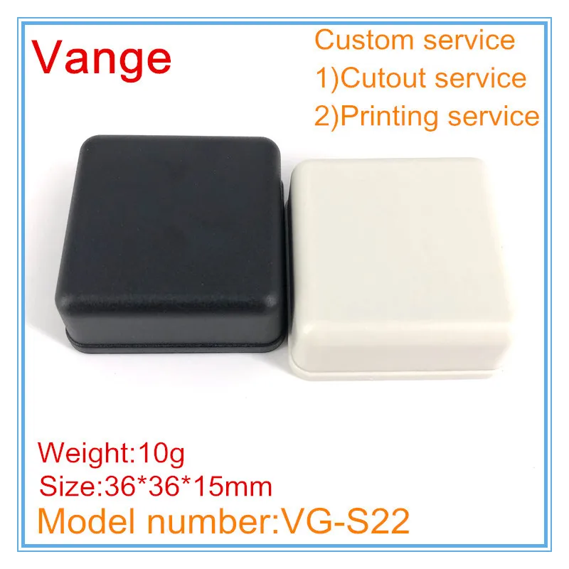 Vange صندوق توصيل كهربائي 36*36*15 مللي متر ABS البلاستيك لتقوم بها بنفسك الضميمة