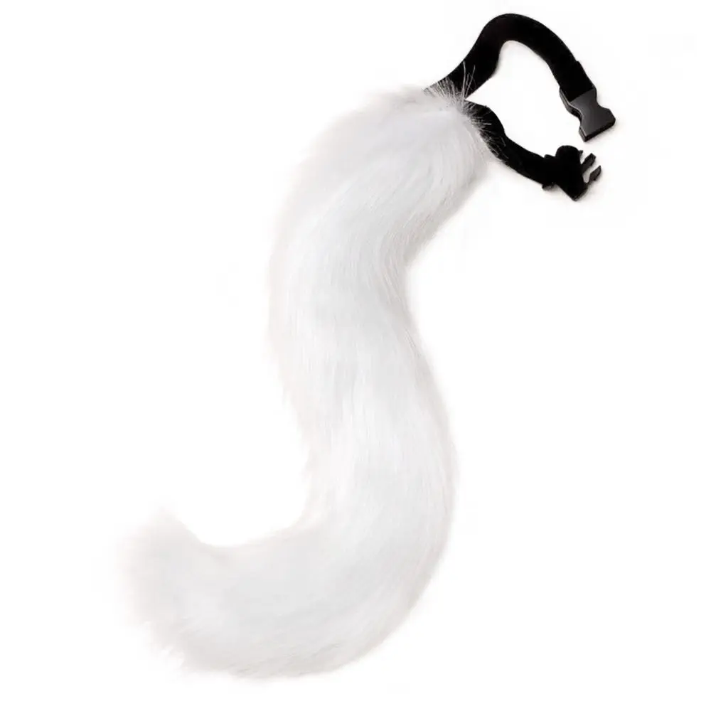 Plush Halloween Cosplay Accessories Long Tail with Buckle Halloween Animal Cosplay Props Outfit Cute Animal Cosplay Props Adult