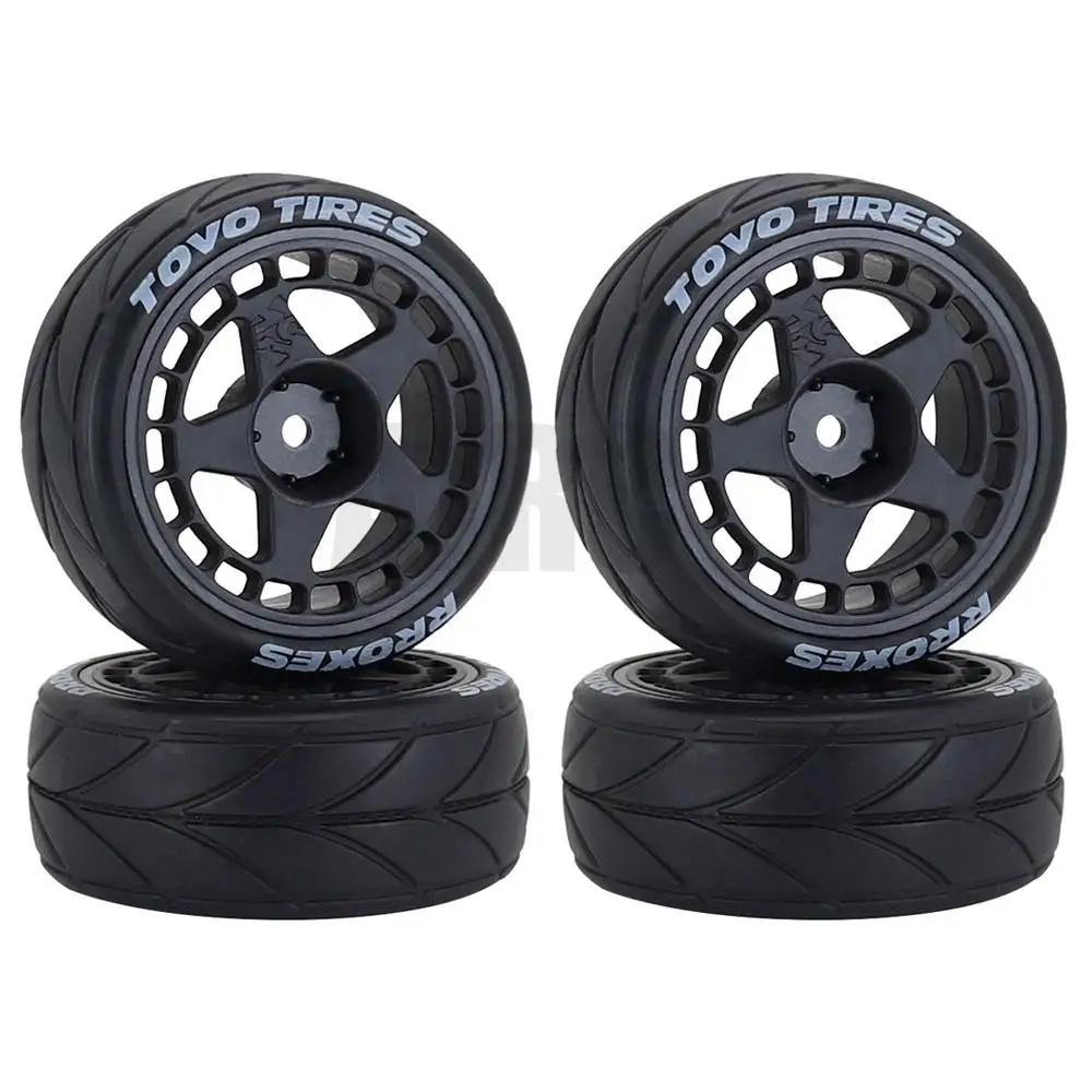 1/10 Rc Touring Car 65mm On-road Tires And Wheels For Traxxas 4tec 2.0 Tamiya Tt02 Tt01 Hpi Hsp 94123 Fish Kyosho Fazer Yokomo