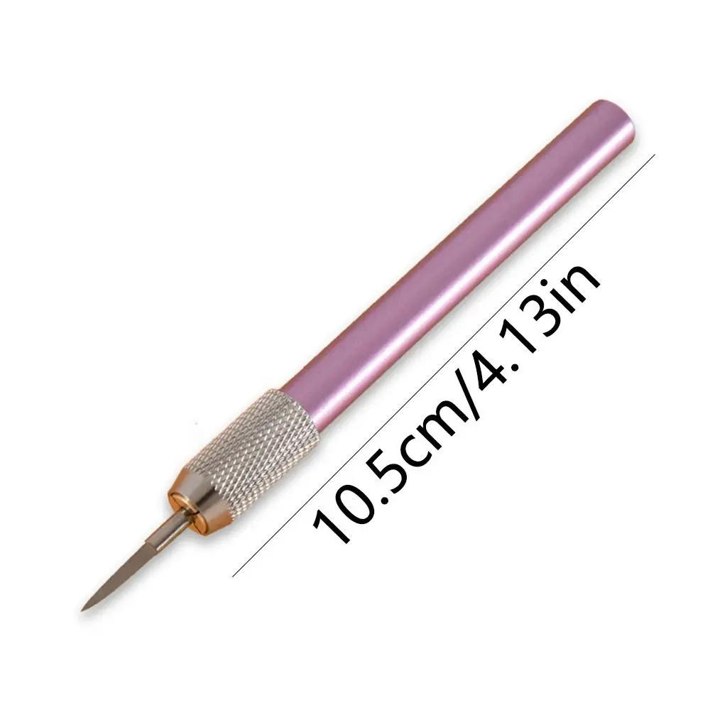 Steel Triangular Scribing Cutter Ergonomic Rubber Grip Curved Edge Engraving Cutter Edge Retention Hobby Carving Tool