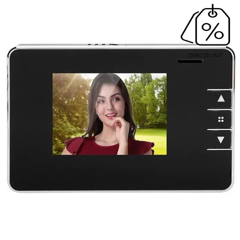 AS95-Home Anti-Theft Monitoring Electronic Doorbell Cat's Eye With 2.8-Inch Display Screen With Video And Photo Function