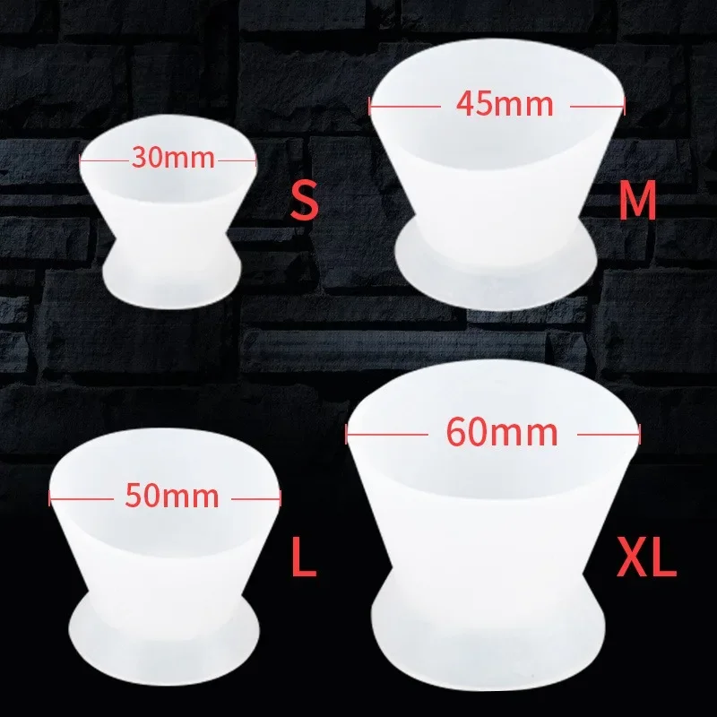 Dental Self-setting Cup Dental Materials Silicone Rubber Self-setting Cup Mixing Bowl Dental Cement Mixing Cup Rubber Bowl Tools