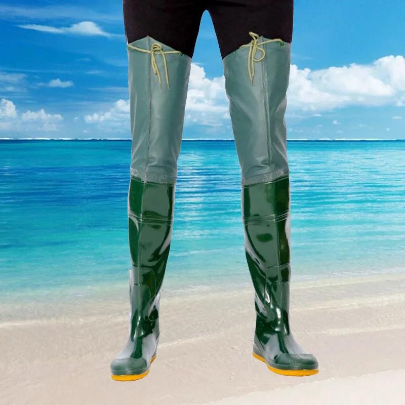 أحذية زرع أرز أنبوبية عالية ، أحذية مياه طويلة عالية الركبة ، جوارب ناعمة نعل للزراعة في الأراضي الزراعية والسراويل المائية #3