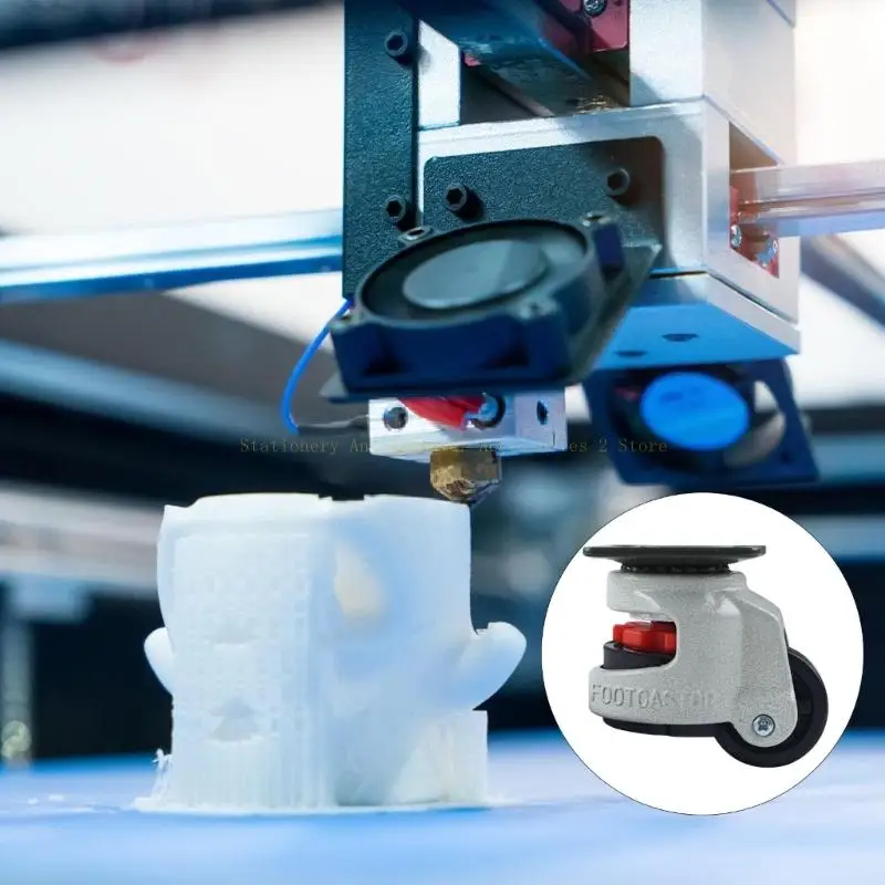 Heavy Duty Leveling Caster Screw Adjustable Nylon Rotatable Wheel Industrial