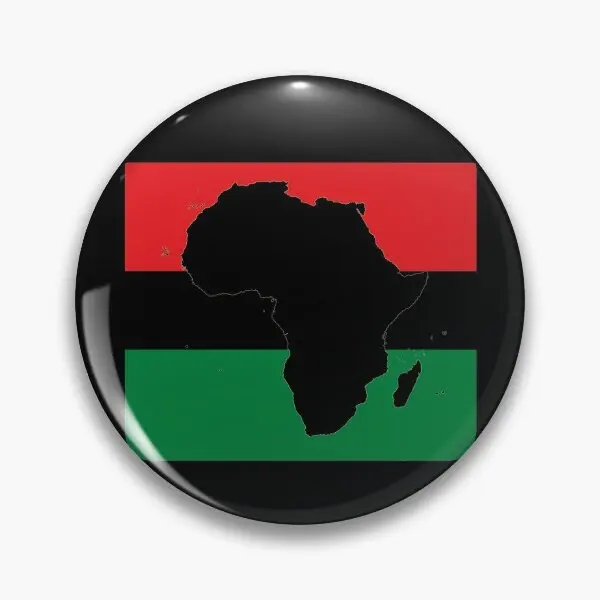 Symbol Of Africa Pan African Flag  Soft Button Pin Collar Clothes Jewelry Brooch Women Funny Lover Creative Cartoon Gift Metal