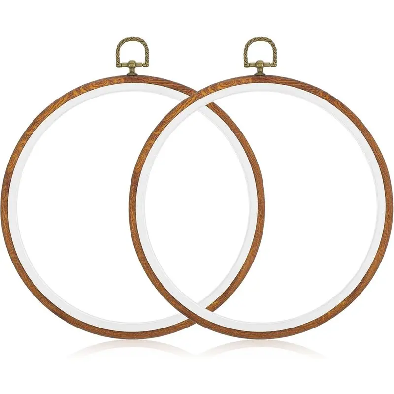 NEW HOT In Stock-2 Pcs 8 Inch Embroidery Hoop, For Display Round