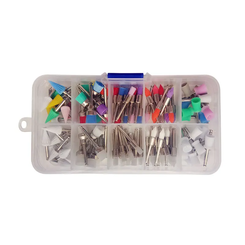 

NEWTRY Dental Consumables Dental Polishing Brush High Low Speed Needle Sharp Pointed Flat Head Brush Polishing Laboratory Tools