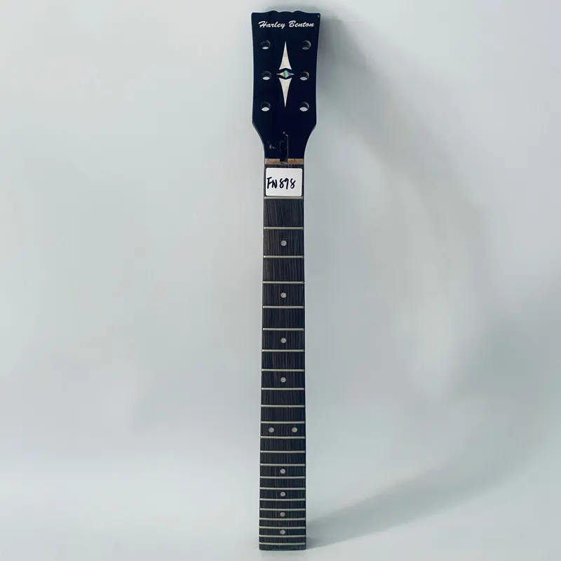 FN898 Original  Harleybenton  Electric Guitar Neck 22 Frets 648 Scales Length for  Guitar Replace Black