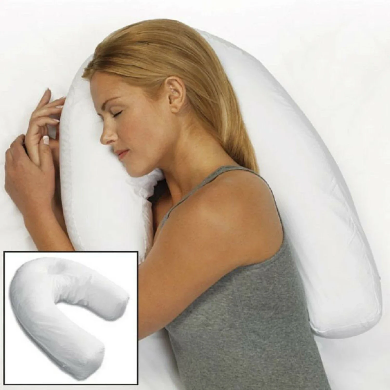 Experience the ultimate luxurious, premium hypoallergenic u shape orthopedic pillow for side sleepers. This high-quality pillow